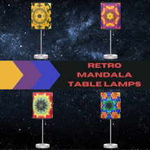 Retro Mandala Table Lamps