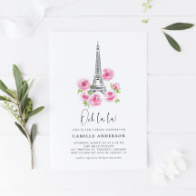 Ooh La La Floral Eiffel Tower