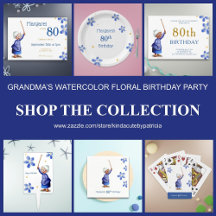 GRANDMA'S WATERCOLOR FLORAL BIRTHDAY PARTY