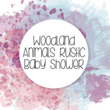 Woodland Forest Animals Baby Shower