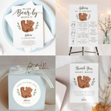 Cub Bear Woodland Theme Kids Birthday Party