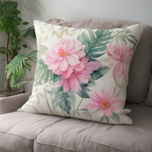 Pink Floral Pillows