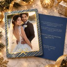 First Married Christmas Photo Cards and Gifts