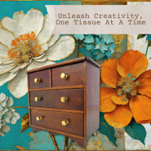 Vintage French Floral Decoupage Tissue Paper