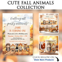 Cute Fall Animals