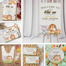 Wild One Safari Baby Shower