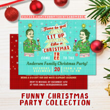 Funny Christmas Lit Up Christmas Tree Collection