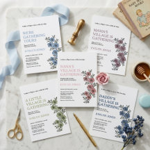Village Baby Shower Invitation Suite - It Takes a 