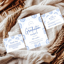 Elegant French Toile Graduation Party