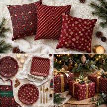 Burgundy Red Berry Christmas Collection