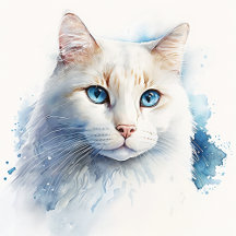 Custom Cat Painting Portrait
