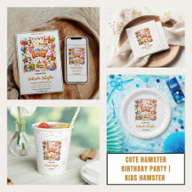 Cute Hamster Birthday Party Collection | Kids 