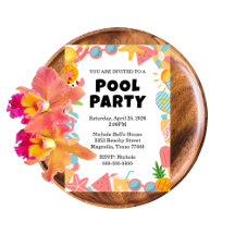 Tropical Summer Swimming Pool Party 