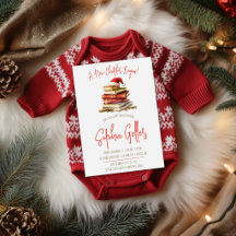 A New Chapter Begins Christmas Baby Shower