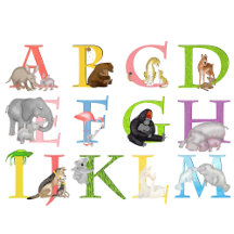 Animal ABC collection - A-M