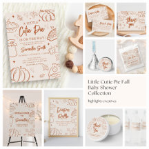 Little Cutie Pie Fall Baby Shower   BS62