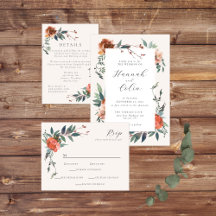 Elegant Marsala Peach Botanical Garden Wedding