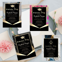 Elegant Marble Graduation Party