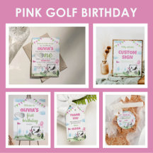 Pink Golf Birthday