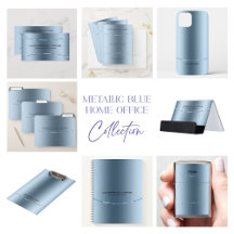 Metallic blue background home and living collectio