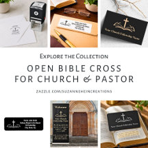 Open Bible Cross Church Pastor Supplies