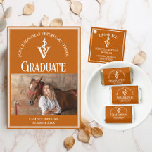 Orange Veterinary School Graduation Cards & Gifts