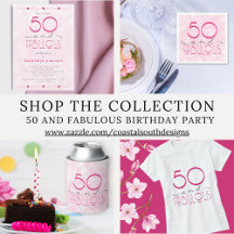 50 and Fabulous Birthday Party Supplies Gift Suite