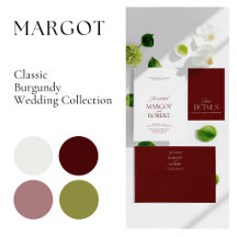 Margot • Classic Burgundy Wedding Collection