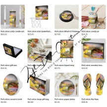 Gifts with fall colors design