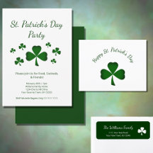 St. Patrick's Day Party Green Shamrock