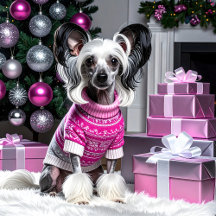 Chinese Crested Christmas