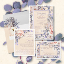 Peach Colored Floral Wedding Suite