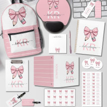 Cute pink bow Pencil Back to School Kids/ Teacher 