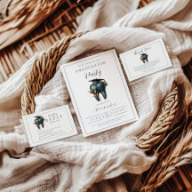 Refined Blue Tooth Laurel Graduation