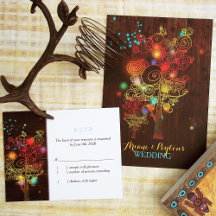 Rustic Spiral Trees Wedding 1