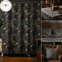 Vintage Dark Moody Floral William Morris Decor