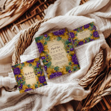 Ornate Floral Masquerade Mardi Gras