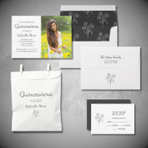 Modern Photo Quinceañera Celebration