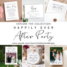 Modern Happily Ever After Party Wedding Reception