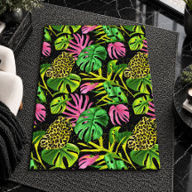 Modern abstract neon colors jungle area rugs