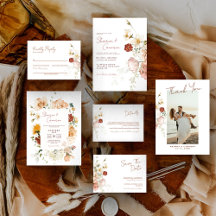 Rustic Boho Garden Floral Wedding Suite 2024