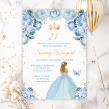 Light Blue and Gold Princess Collection