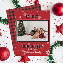 Red and Black Buffalo Flannel Plaid Trees