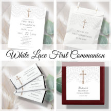 White Lace First Holy Communion