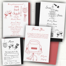 Whimsical Hand Drawn Illustrations Doodles 