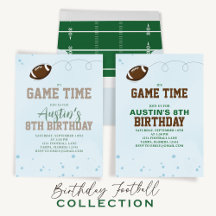 Football Sports Fun Whimsical Game Time Party