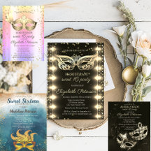 Elegant Masquerade Sweet 16