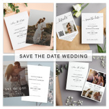 2025 modern photo wedding save the dates