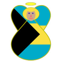 Bahamian Flag Blonde Angel Hanukkah Collection