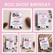 Boo Ghost First Birthday 